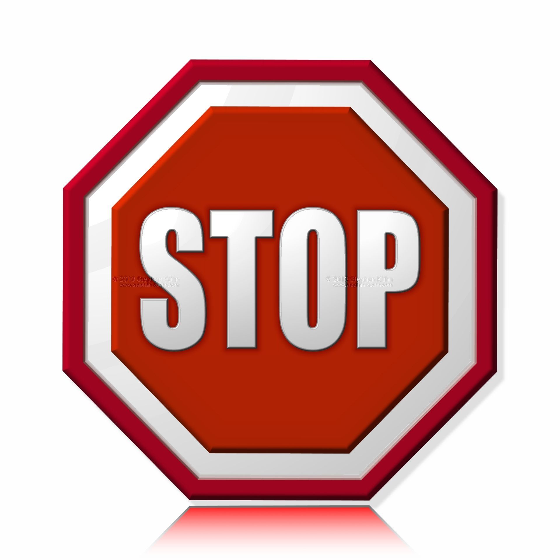 Stoppschild Stop Sign copyright © 2013 Stephan Kuehn